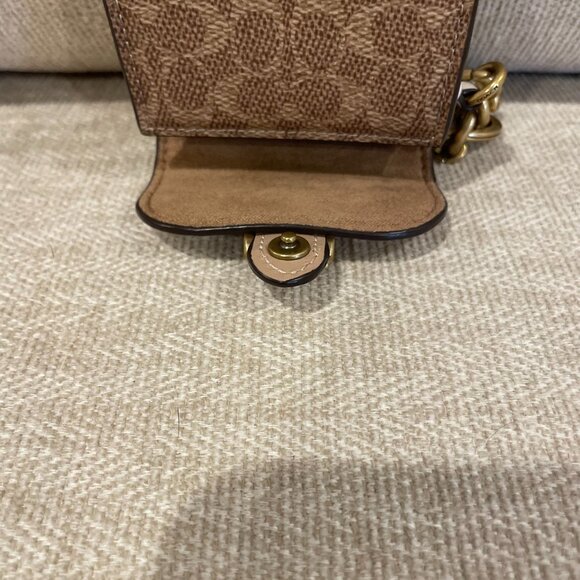 Coach Mini Beat Bag Charm With Horse And Carriage Print - Picture 7 of 8